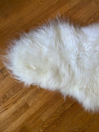 White Icelandic Sheepskin