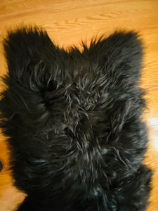 Black Icelandic Sheepskin