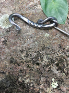 Viking, Hand Forged, Spiral Fibula, Cloak/Shawl Pin