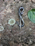 Viking, Hand Forged, Spiral Fibula, Cloak/Shawl Pin