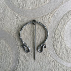 HandForged Penannular Brooch Shawl Pin Viking Clasp